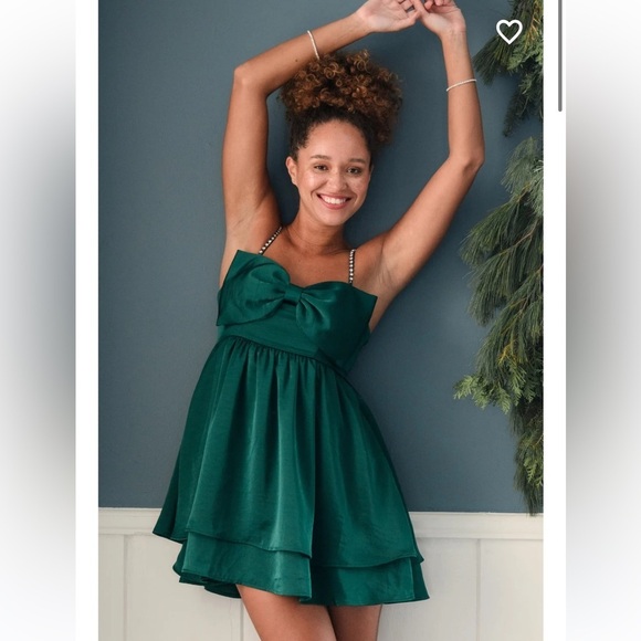 New with tags Altar’d state stassia bow mini dress - Picture 2 of 5